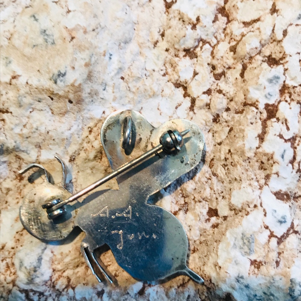 Zuni Bee Pin/Pendant Signed Aa Zuni - image 3